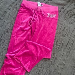 Juicy couture bottoms size Large velour